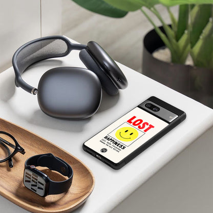 lost happiness back phone cover | glass case for google pixel 9 pro xl