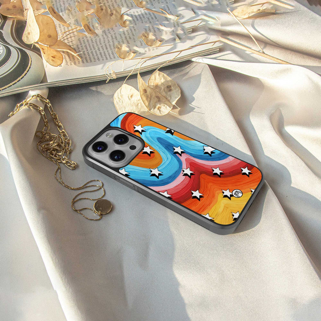 lost in paradise back phone cover | glass case for samsung galaxy s23 plus