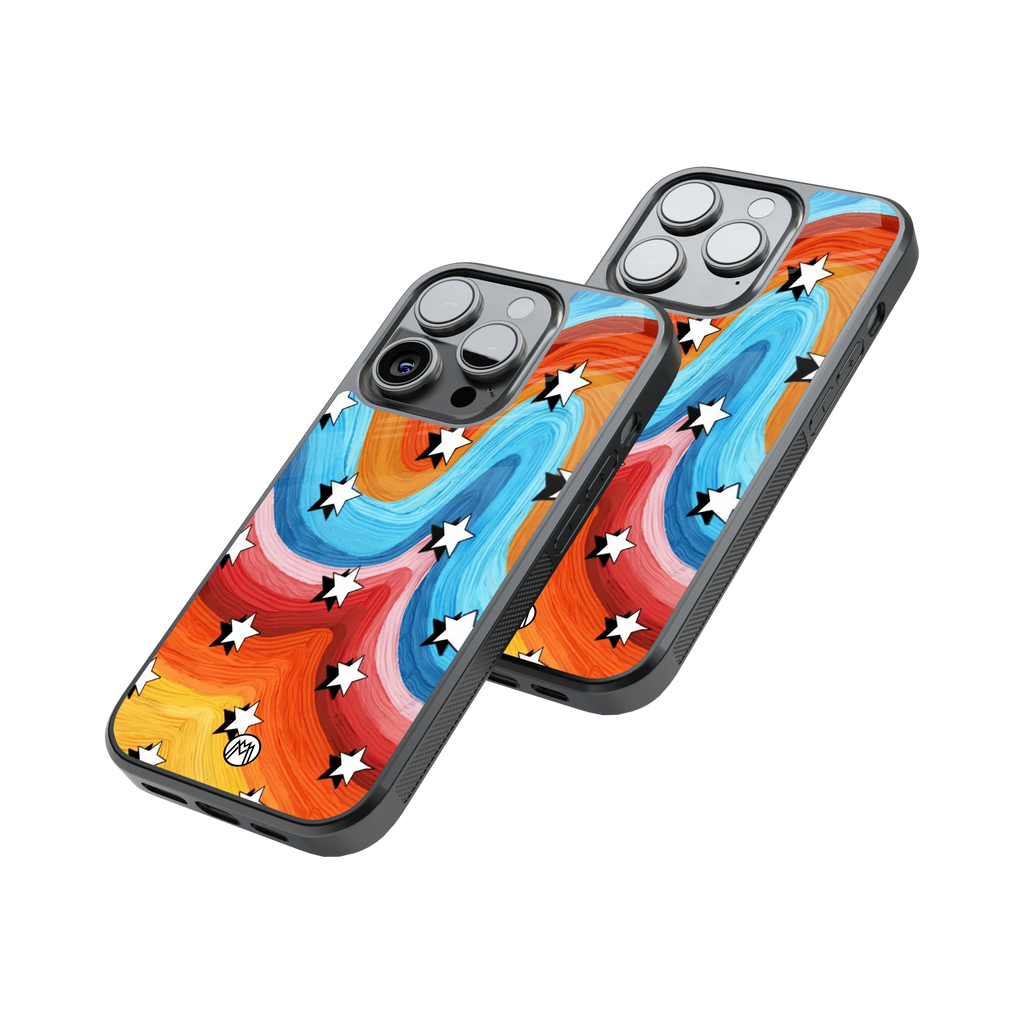 Protective Glass Back Phone Case Compatible with iPhone, Samsung, OnePlus, Pixel & More