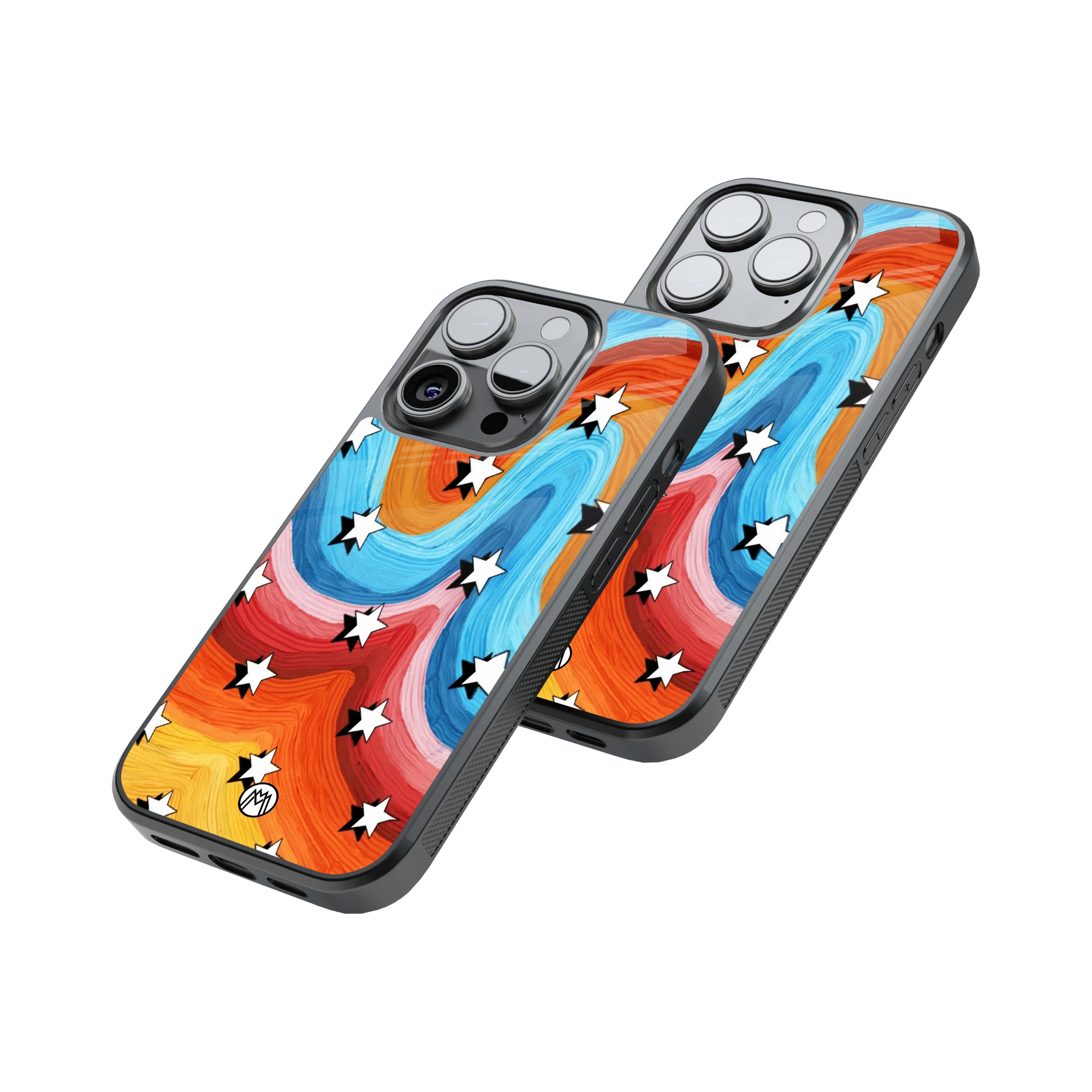 Protective Glass Back Phone Case Compatible with iPhone, Samsung, OnePlus, Pixel & More