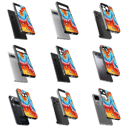 Durable Glass Back Mobile Case for iPhone, Samsung, OnePlus, Google Pixel, Redmi, Vivo, Oppo