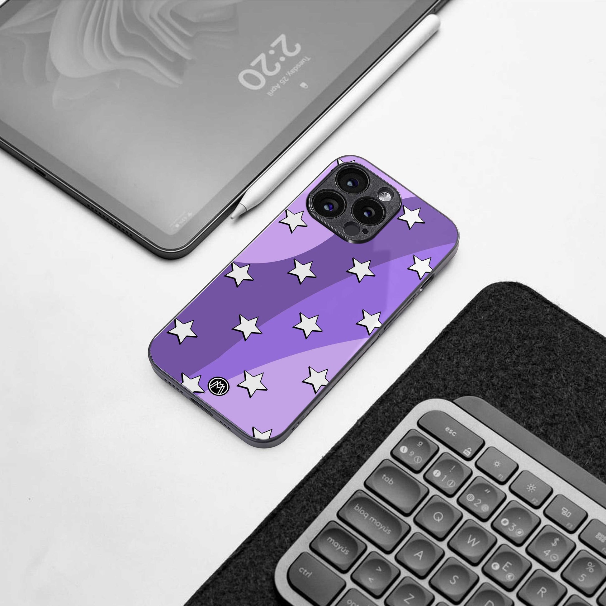 lost in paradise grape edition back phone cover | glass case for iphone 13 pro max