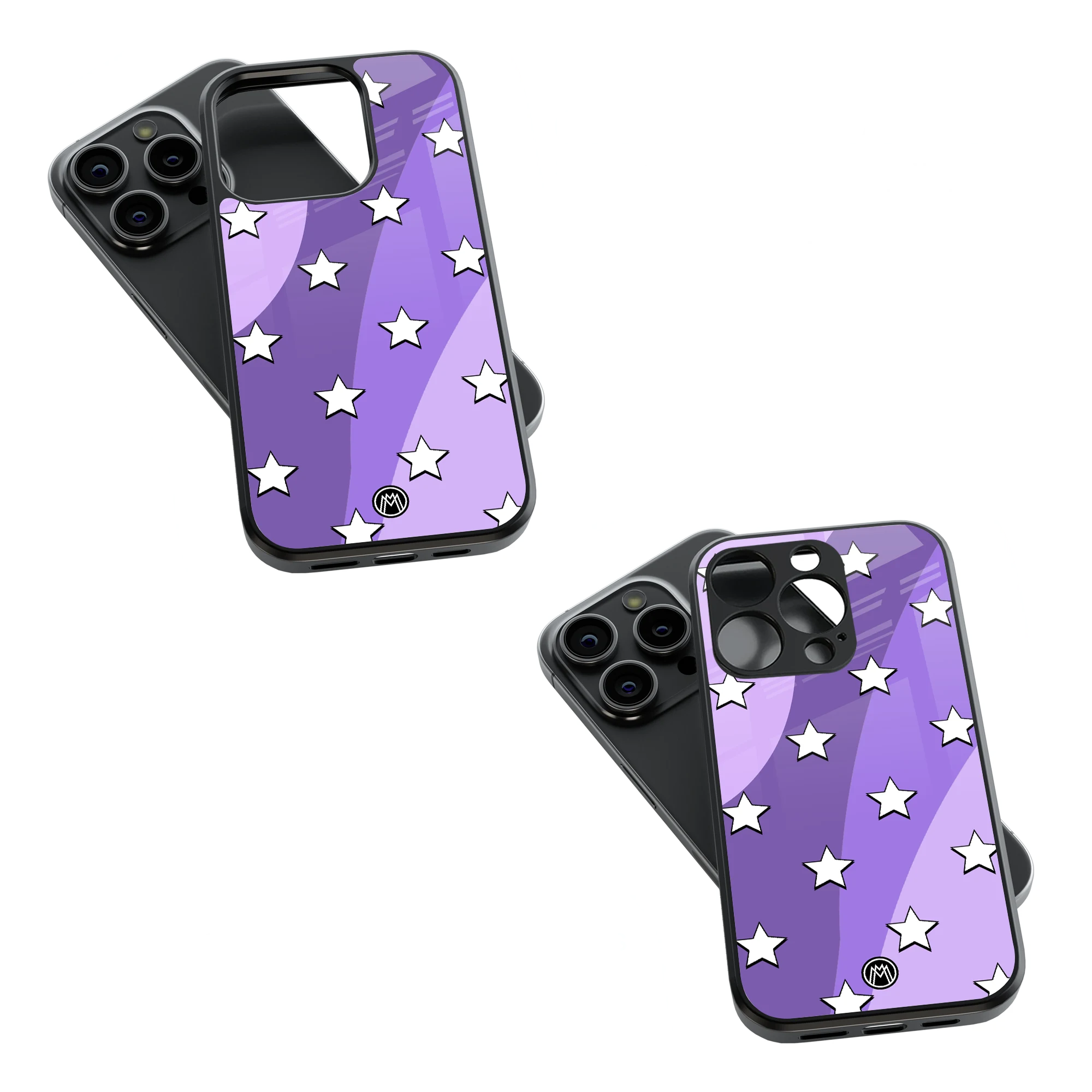 Trendy Glass Back Mobile Case for iPhone, Samsung, Redmi, OnePlus, Google Pixel, Motorola