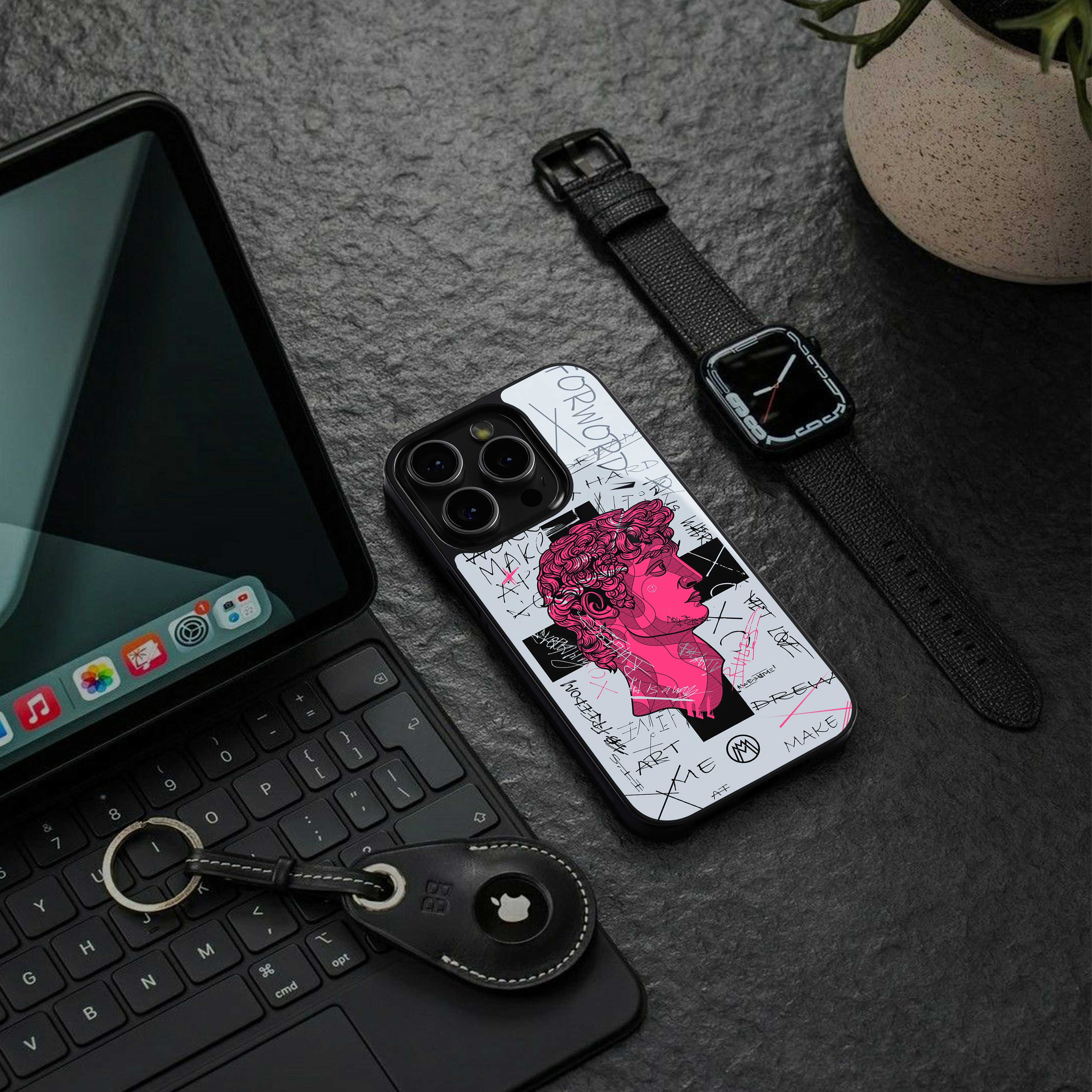 lost in reality david back phone cover | glass case for oneplus nord ce 3