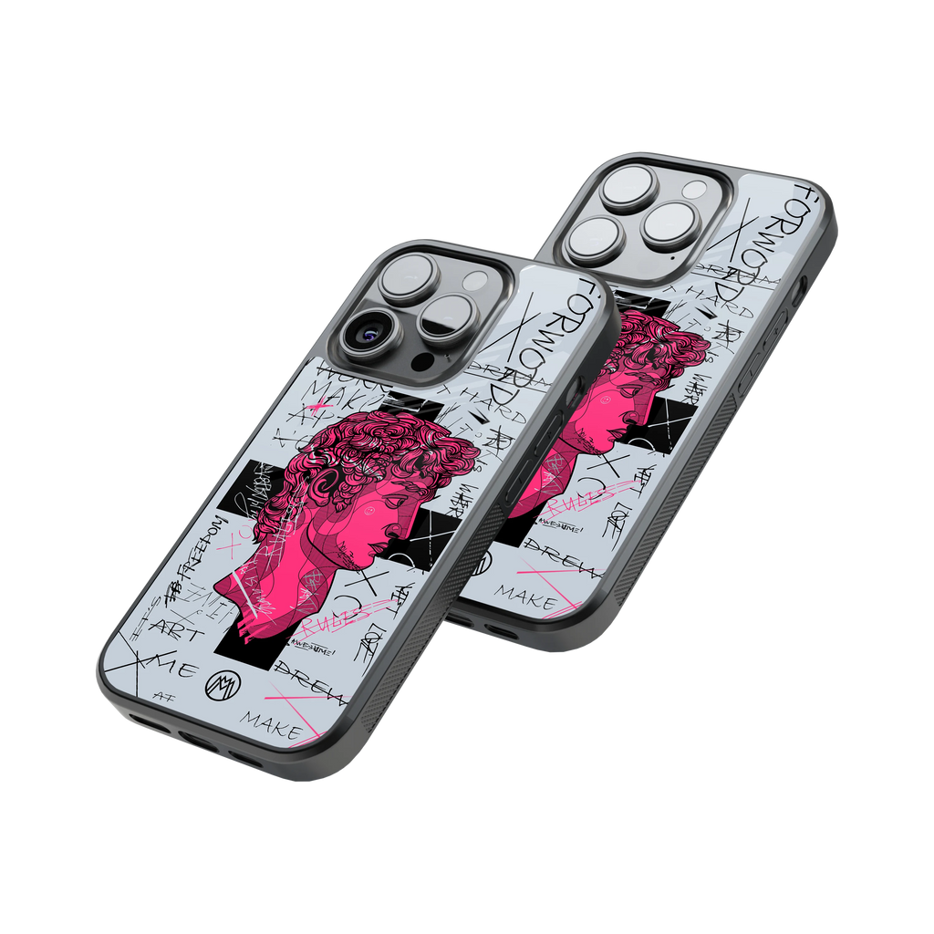 Protective Glass Back Phone Case Compatible with iPhone, Samsung, OnePlus, Pixel & More