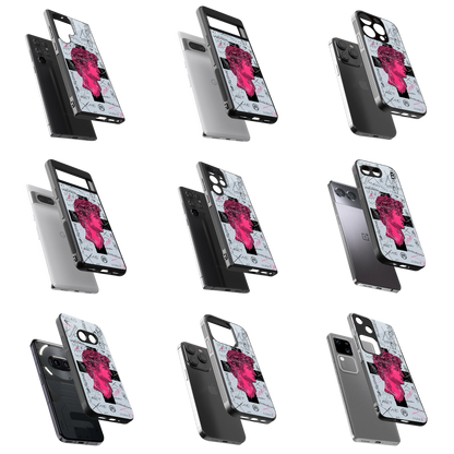 Durable Glass Back Mobile Case for iPhone, Samsung, OnePlus, Google Pixel, Redmi, Vivo, Oppo