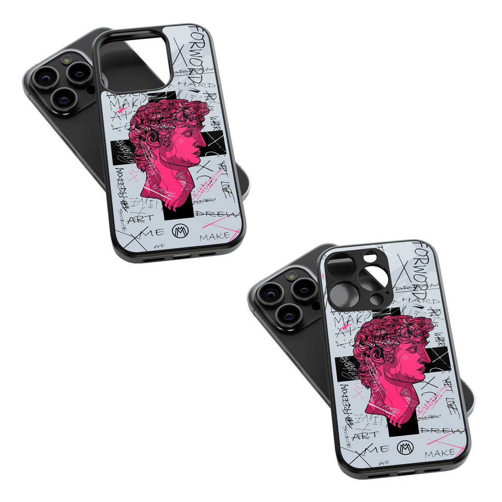 Trendy Glass Back Mobile Case for iPhone, Samsung, Redmi, OnePlus, Google Pixel, Motorola