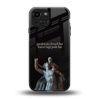 louvre back phone cover | glass case for iphone 13 mini