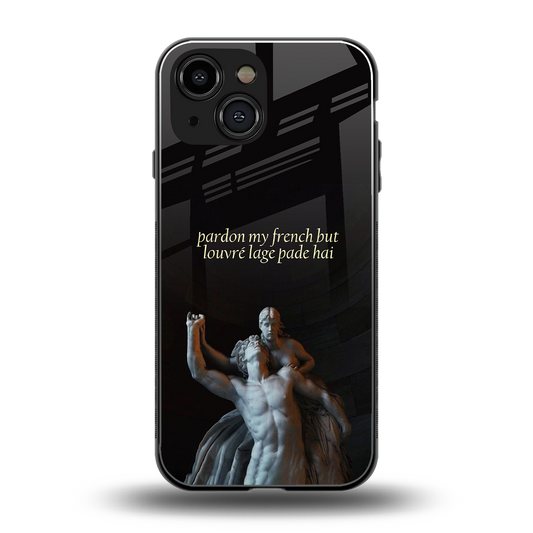 louvre back phone cover | glass case for iphone 13 mini