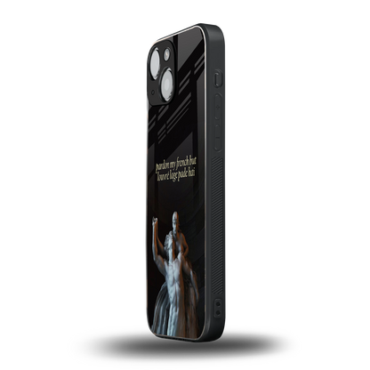louvre back phone cover | glass case for iphone 13 mini