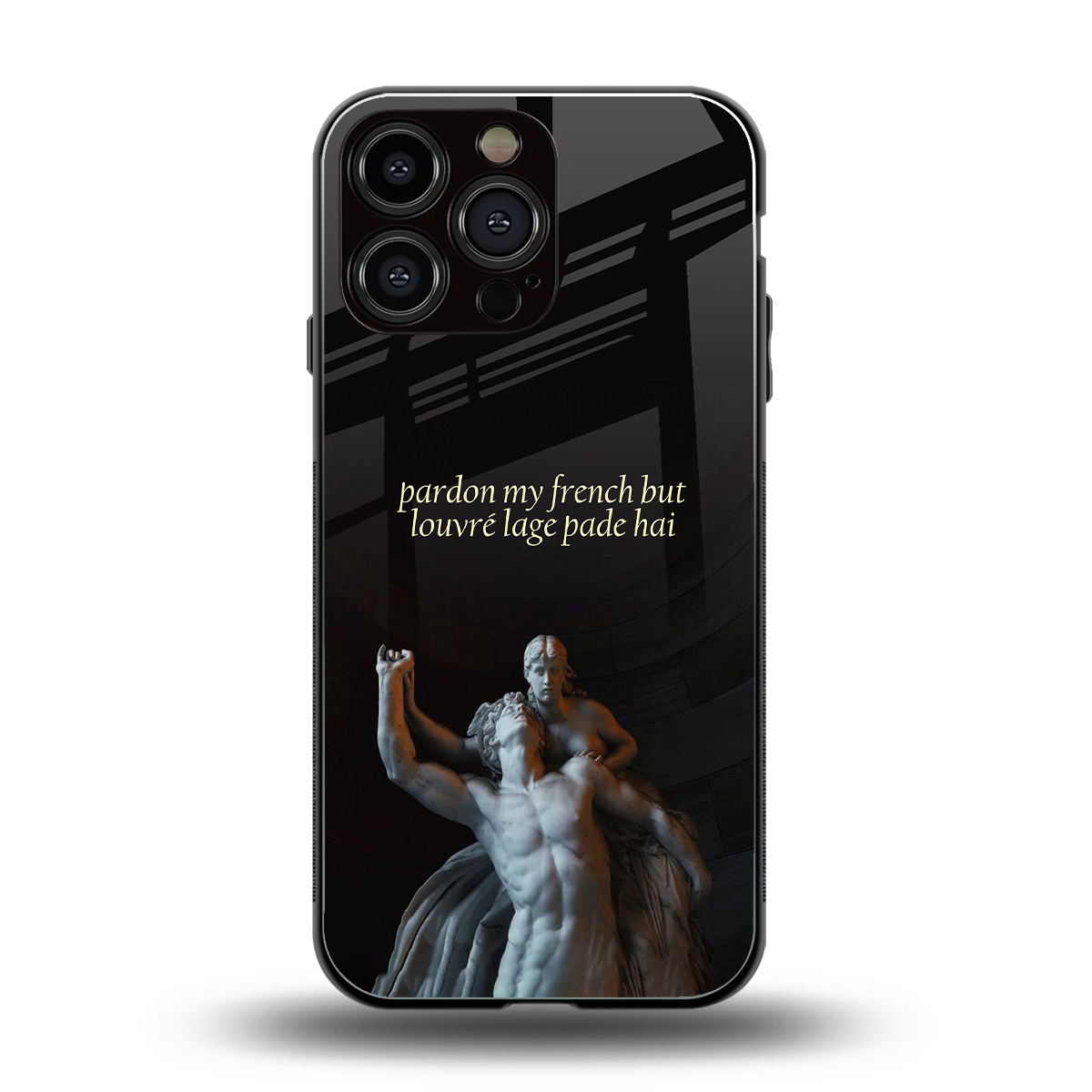 louvre back phone cover | glass case for iphone 13 pro max