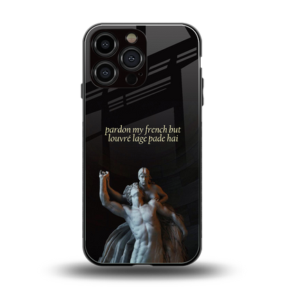 louvre back phone cover | glass case for iphone 13 pro max