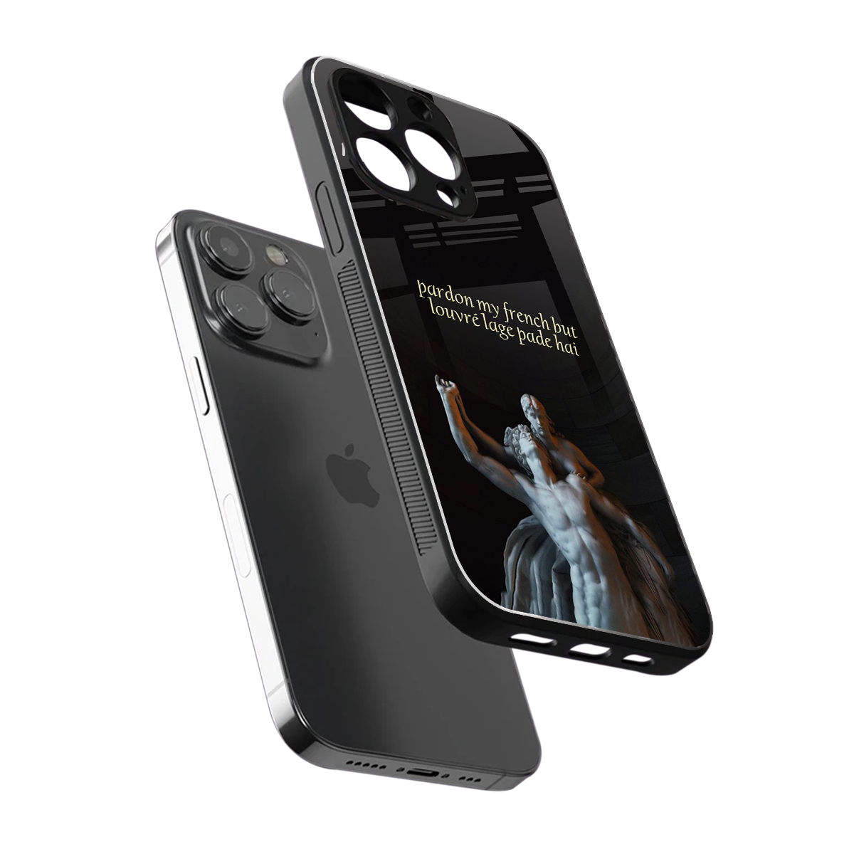 louvre back phone cover | glass case for iphone 13 pro max