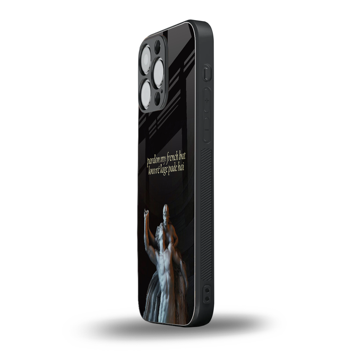 louvre back phone cover | glass case for iphone 13 pro max