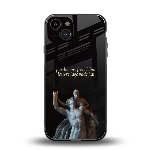 louvre back phone cover | glass case for iphone 13