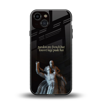 louvre back phone cover | glass case for iphone 13