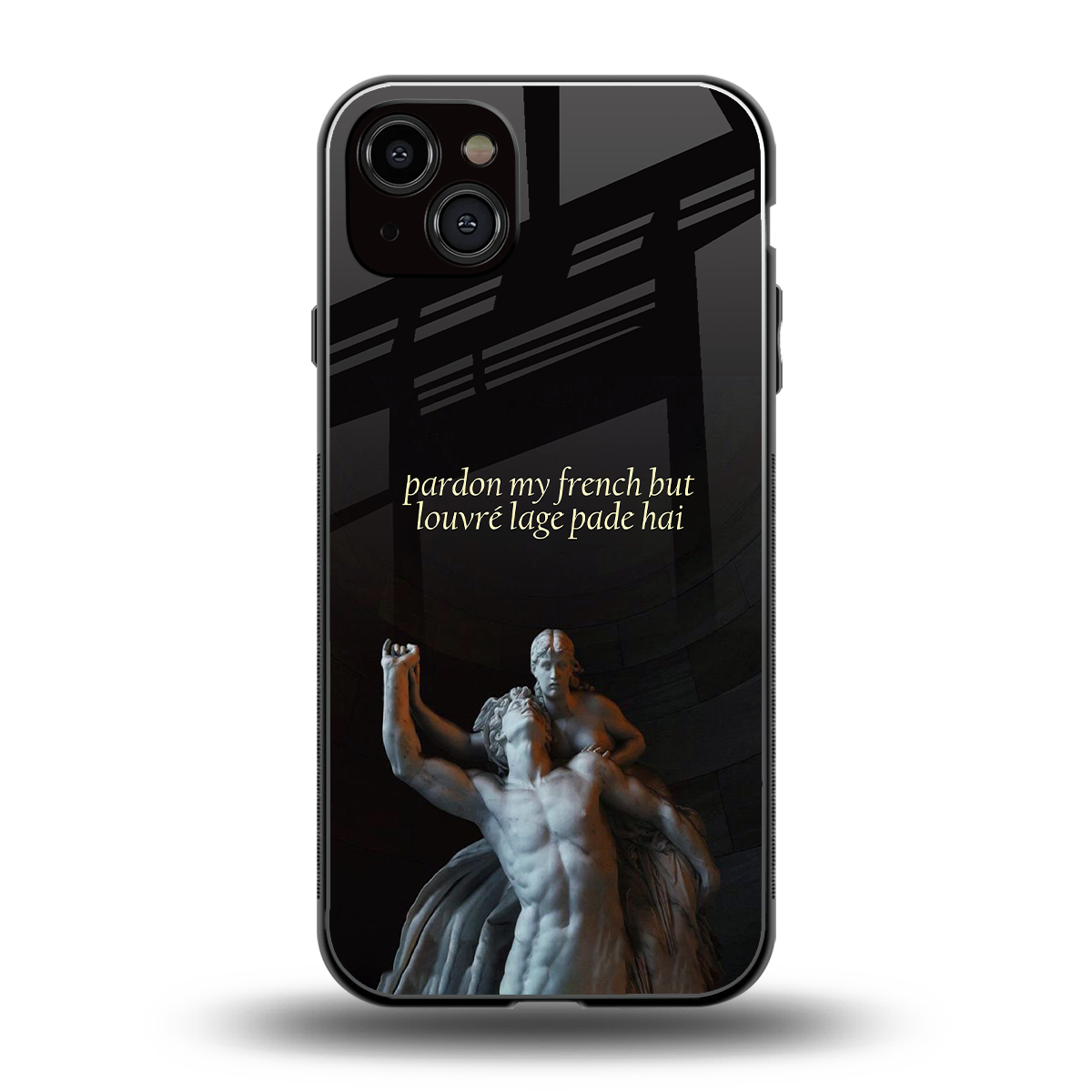 louvre back phone cover | glass case for iphone 14 plus