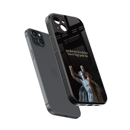 louvre back phone cover | glass case for iphone 14 plus