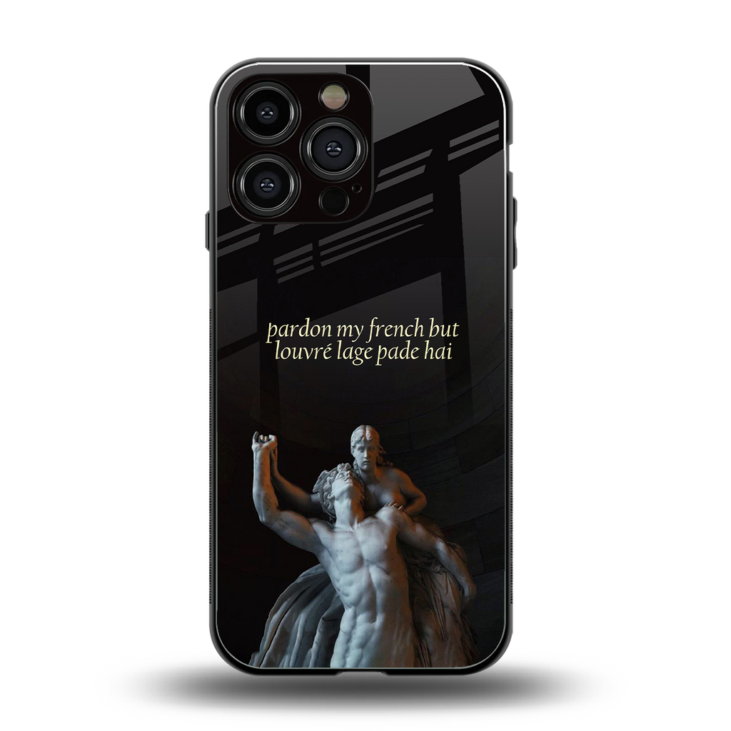louvre back phone cover | glass case for iphone 15 pro max