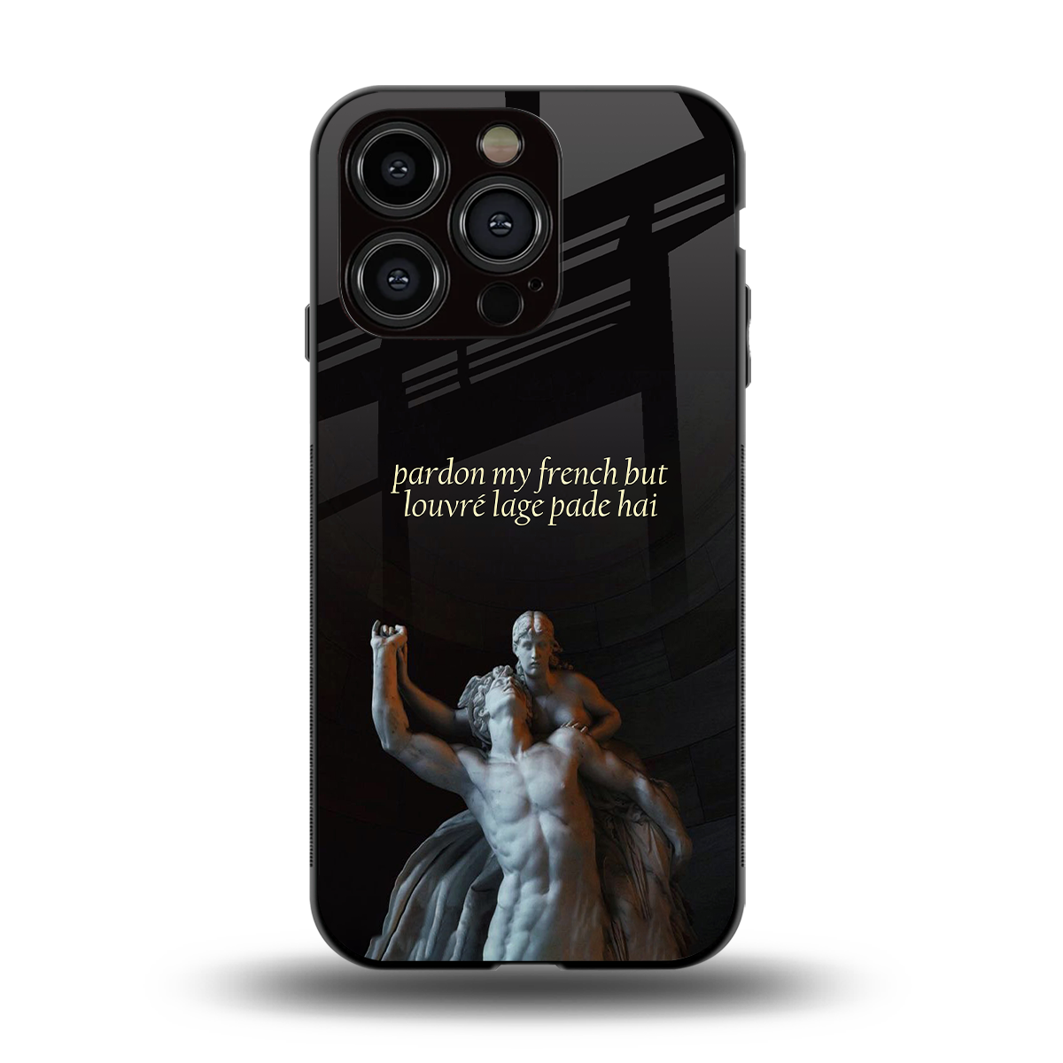 louvre back phone cover | glass case for iphone 15 pro