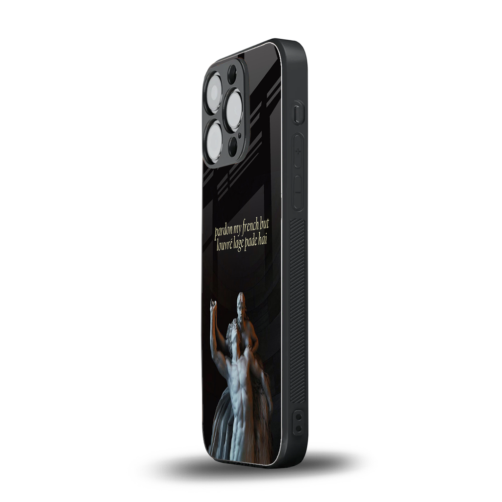 louvre back phone cover | glass case for iphone 15 pro