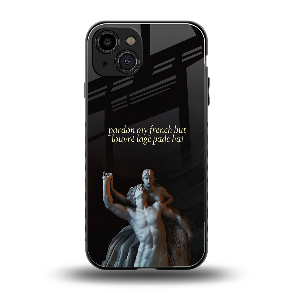 louvre back phone cover | glass case for iphone 14