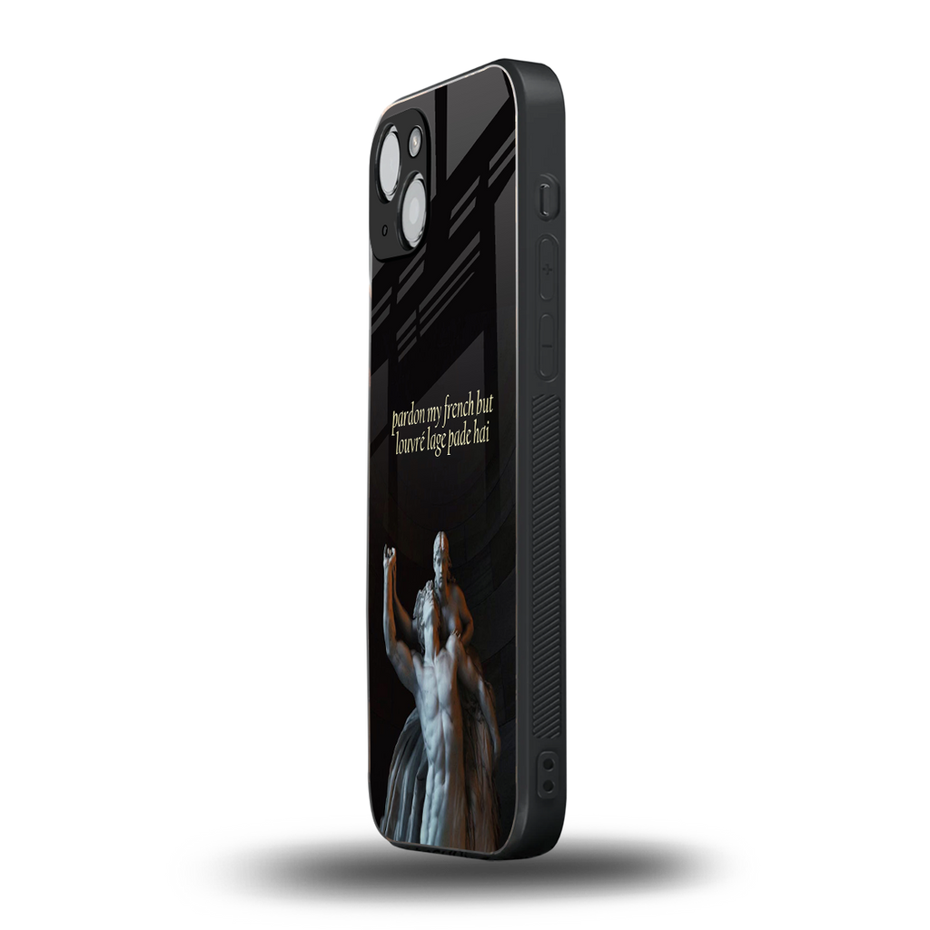 louvre back phone cover | glass case for iphone 14