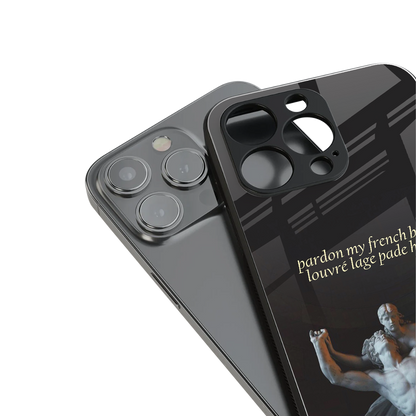 louvre back phone cover | glass case for iphone 13 pro max
