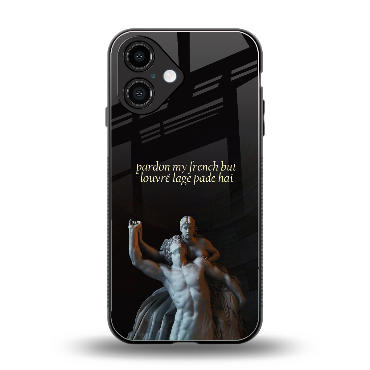 louvre back phone cover | glass case for iphone 16