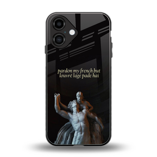 louvre back phone cover | glass case for iphone 16