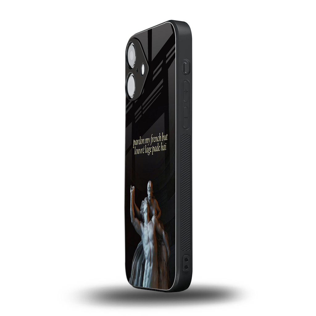 louvre back phone cover | glass case for iphone 16