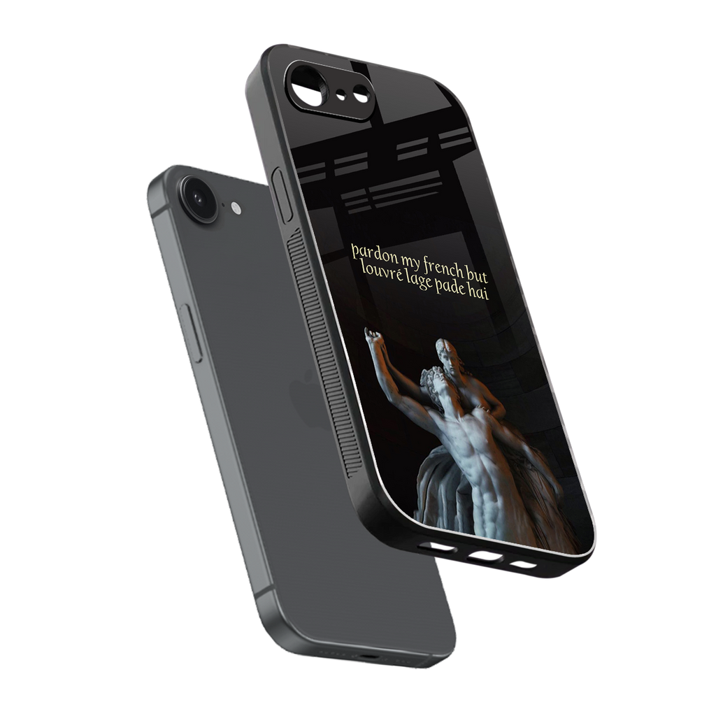 louvre back phone cover | glass case for iphone 16e