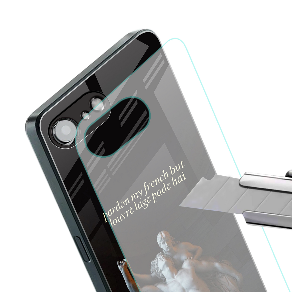 louvre back phone cover | glass case for iphone 16e