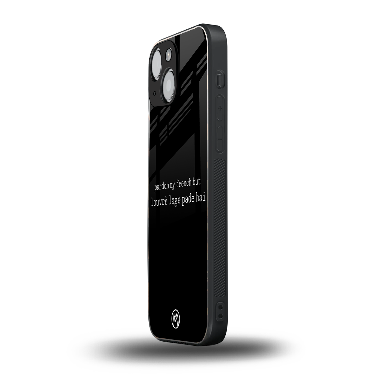 louvre lage pade hai back phone cover | glass case for iphone 13 mini