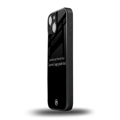 louvre lage pade hai back phone cover | glass case for iphone 13 mini