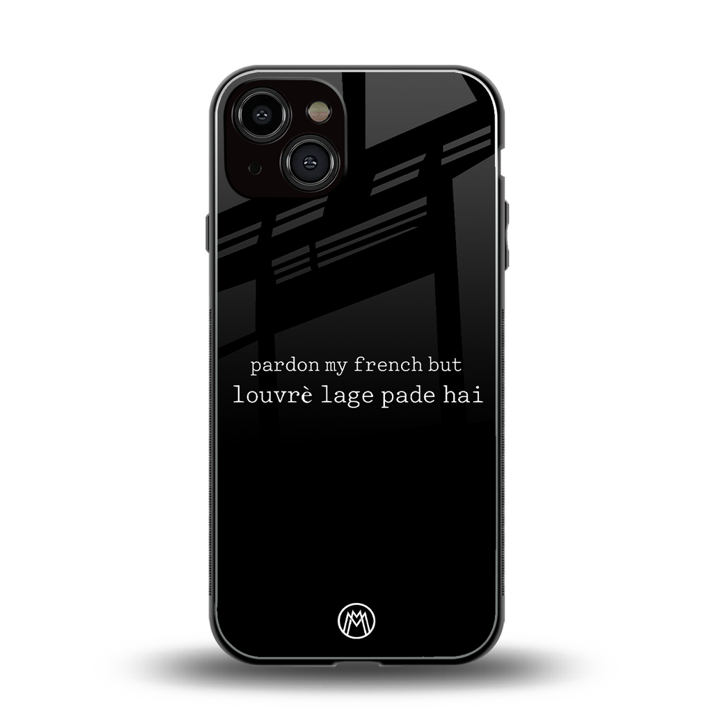 louvre lage pade hai back phone cover | glass case for iphone 13