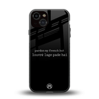 louvre lage pade hai back phone cover | glass case for iphone 13