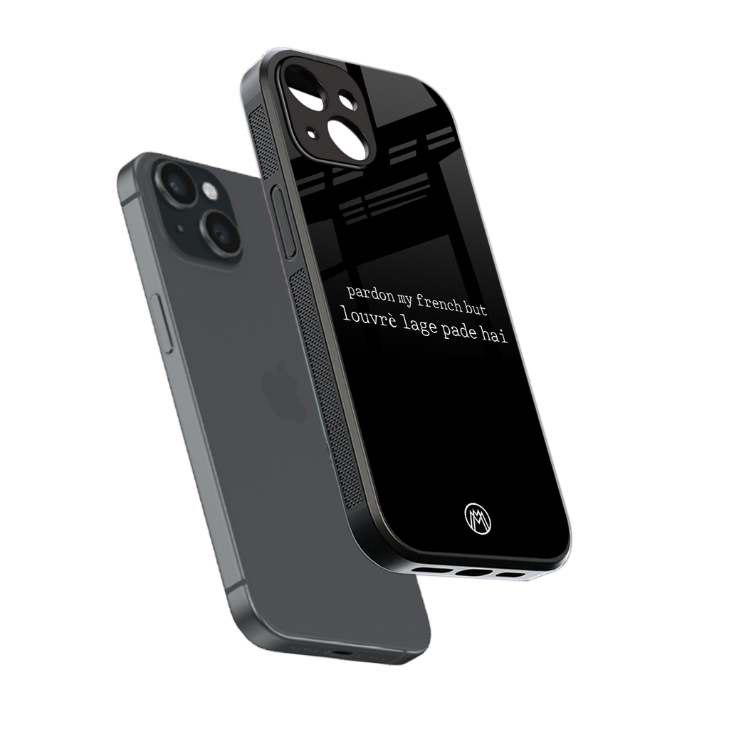 louvre lage pade hai back phone cover | glass case for iphone 13
