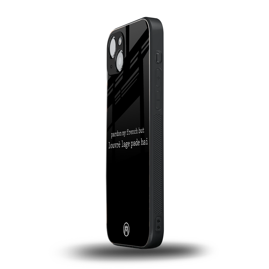 louvre lage pade hai back phone cover | glass case for iphone 14