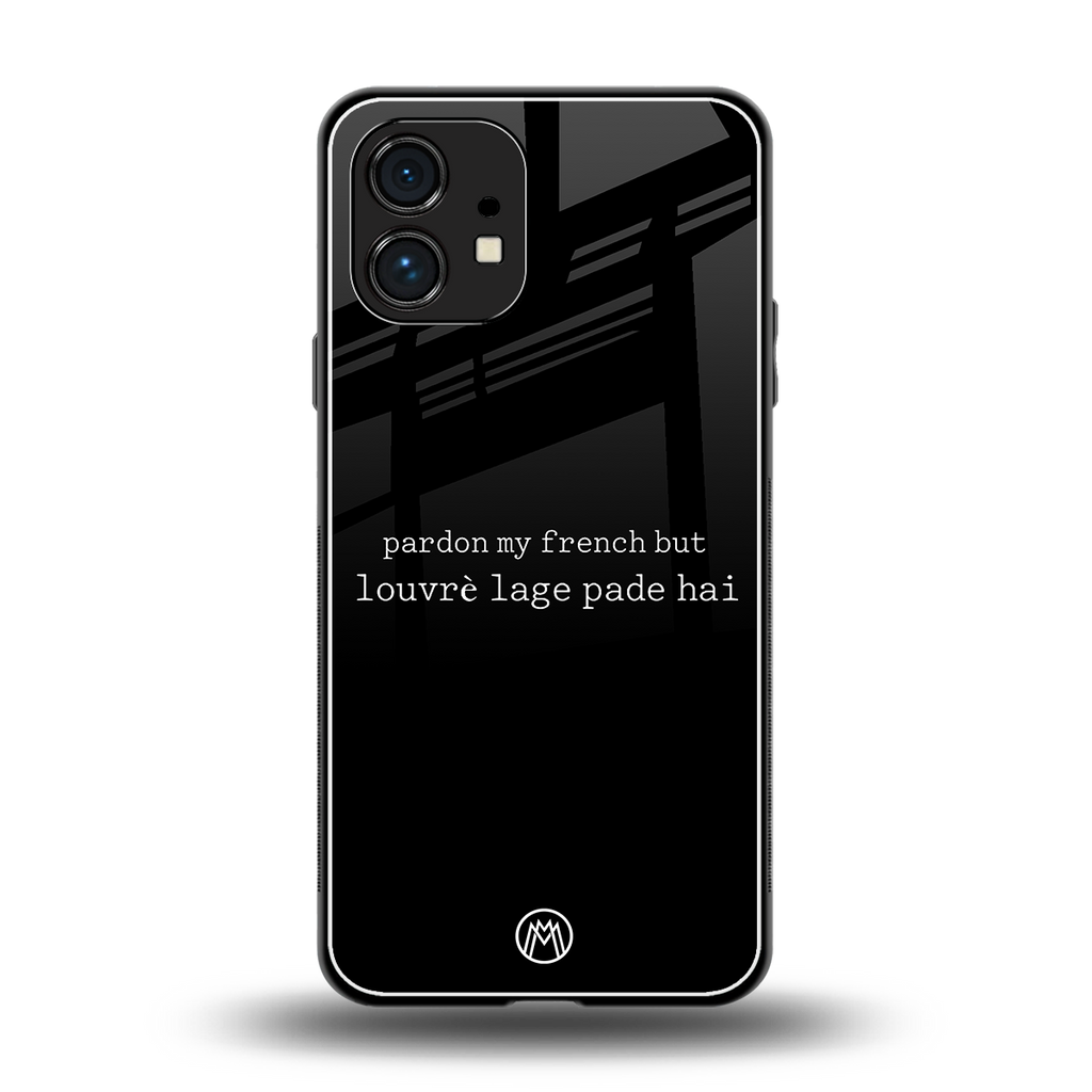 louvre lage pade hai back phone cover | glass case for nothing phone 1