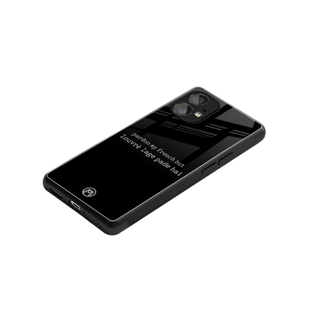 louvre lage pade hai back phone cover | glass case for nothing phone 1