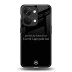 louvre lage pade hai back phone cover | glass case for oneplus nord 3