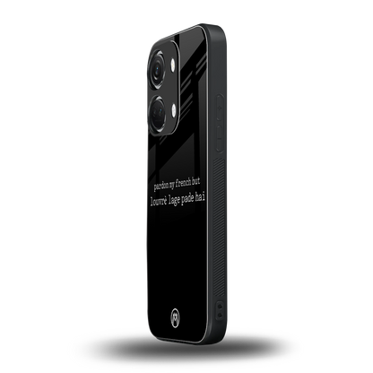 louvre lage pade hai back phone cover | glass case for oneplus nord 3