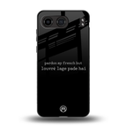 louvre lage pade hai back phone cover | glass case for oneplus nord 4