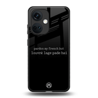 louvre lage pade hai back phone cover | glass case for oneplus nord ce 3