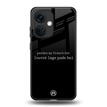 louvre lage pade hai back phone cover | glass case for oneplus nord ce 3