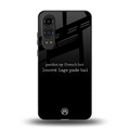 louvre lage pade hai back phone cover | glass case for oneplus nord ce 4 lite