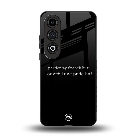 louvre lage pade hai back phone cover | glass case for oneplus nord ce 4