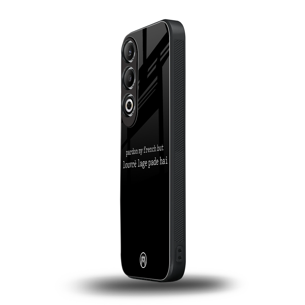 louvre lage pade hai back phone cover | glass case for oneplus nord ce 4