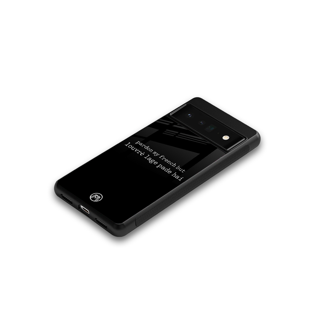 louvre lage pade hai back phone cover | glass case for google pixel 6 pro